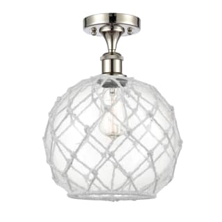 A thumbnail of the Innovations Lighting 516 Large Farmhouse Rope Polished Nickel / Clear Glass with White Rope