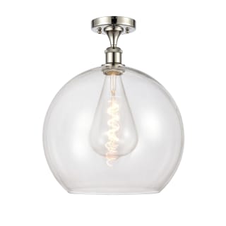 A thumbnail of the Innovations Lighting 516-1C-18-14 Athens Semi-Flush Polished Nickel / Clear