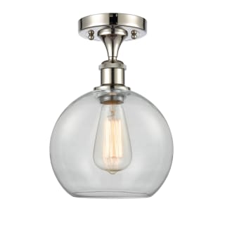 A thumbnail of the Innovations Lighting 516-1C-13-8 Athens Semi-Flush Polished Nickel / Clear