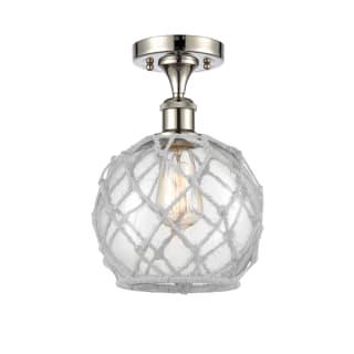 A thumbnail of the Innovations Lighting 516 Farmhouse Rope Polished Nickel / Clear Glass with White Rope