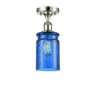 A thumbnail of the Innovations Lighting 516 Candor Polished Nickel / Princess Blue Waterglass