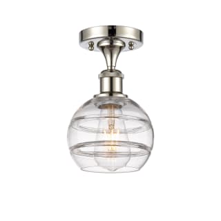 A thumbnail of the Innovations Lighting 516-1C-10-6 Rochester Semi-Flush Polished Nickel / Clear