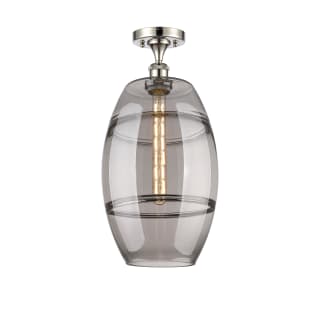 A thumbnail of the Innovations Lighting 516-1C-20-10 Vaz Semi-Flush Polished Nickel / Smoked