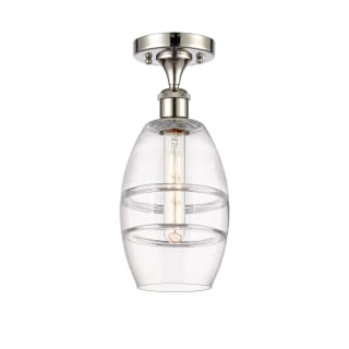 A thumbnail of the Innovations Lighting 516-1C-10-6 Vaz Semi-Flush Polished Nickel / Clear