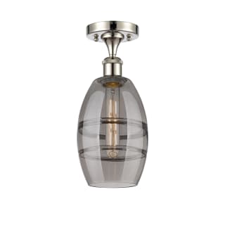 A thumbnail of the Innovations Lighting 516-1C-10-6 Vaz Semi-Flush Polished Nickel / Smoked