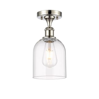 A thumbnail of the Innovations Lighting 516-1C-11-6 Bella Semi-Flush Polished Nickel / Clear