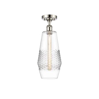 A thumbnail of the Innovations Lighting 516-1C-19-7 Windham Semi-Flush Polished Nickel / Clear
