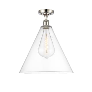 A thumbnail of the Innovations Lighting 516-1C-19-16 Berkshire Semi-Flush Polished Nickel / Clear