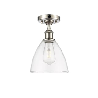 A thumbnail of the Innovations Lighting 516-1C-11-8 Bristol Semi-Flush Polished Nickel / Clear