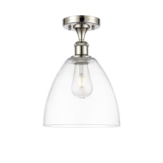 A thumbnail of the Innovations Lighting 516-1C-13-9 Bristol Semi-Flush Polished Nickel / Clear