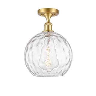 A thumbnail of the Innovations Lighting 516-1C-15-10 Athens Semi-Flush Satin Gold / Clear Water Glass