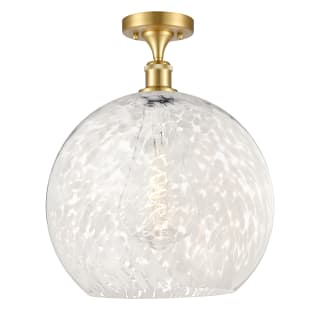 A thumbnail of the Innovations Lighting 516-1C-18-14 White Mouchette Semi-Flush Satin Gold