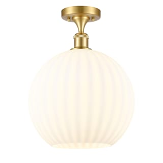 A thumbnail of the Innovations Lighting 516-1C-15-12 White Venetian Semi-Flush Satin Gold