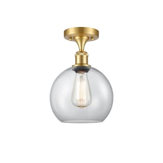 A thumbnail of the Innovations Lighting 516-1C-13-8 Athens Semi-Flush Satin Gold / Clear