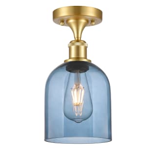 A thumbnail of the Innovations Lighting 516-1C-11-6 Bella Semi-Flush Satin Gold / Blue