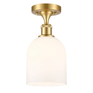 A thumbnail of the Innovations Lighting 516-1C-11-6 Bella Semi-Flush Satin Gold / White