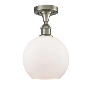 A thumbnail of the Innovations Lighting 516-1C-13-8 Athens Semi-Flush Brushed Satin Nickel / Matte White