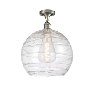 A thumbnail of the Innovations Lighting 516-1C-17-14 Athens Semi-Flush Brushed Satin Nickel / Clear Deco Swirl