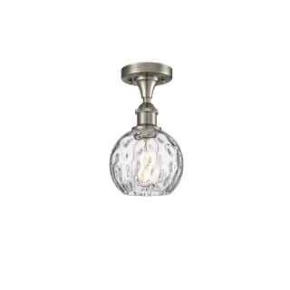 A thumbnail of the Innovations Lighting 516-1C-11-6 Athens Semi-Flush Brushed Satin Nickel / Clear Water Glass