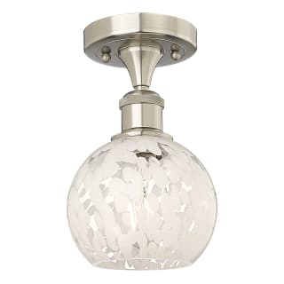 A thumbnail of the Innovations Lighting 516-1C-10-6 White Mouchette Semi-Flush Brushed Satin Nickel