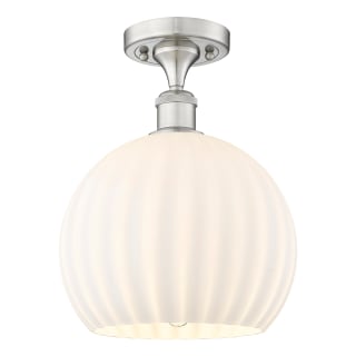 A thumbnail of the Innovations Lighting 516-1C-13-10 White Venetian Semi-Flush Brushed Satin Nickel