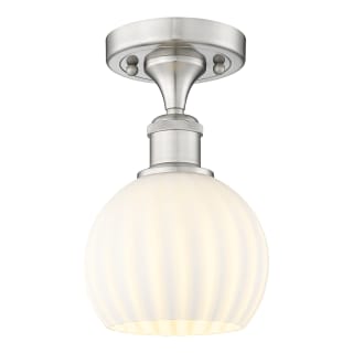 A thumbnail of the Innovations Lighting 516-1C-10-6 White Venetian Semi-Flush Brushed Satin Nickel