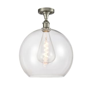 A thumbnail of the Innovations Lighting 516-1C-18-14 Athens Semi-Flush Brushed Satin Nickel / Clear