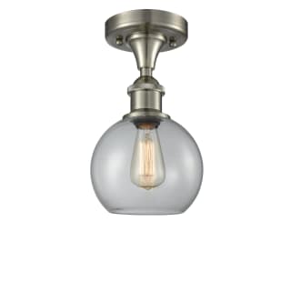 A thumbnail of the Innovations Lighting 516-1C-13-8 Athens Semi-Flush Brushed Satin Nickel / Clear