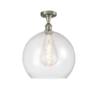 A thumbnail of the Innovations Lighting 516-1C-18-14 Athens Semi-Flush Brushed Satin Nickel / Seedy