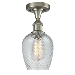 A thumbnail of the Innovations Lighting 516-1C Salina Brushed Satin Nickel / Clear Spiral Fluted