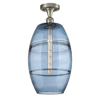 A thumbnail of the Innovations Lighting 516-1C-20-10 Vaz Semi-Flush Brushed Satin Nickel / Blue