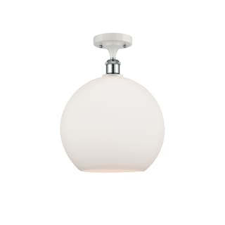 A thumbnail of the Innovations Lighting 516-1C-16-12 Athens Semi-Flush White and Polished Chrome / Matte White