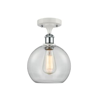 A thumbnail of the Innovations Lighting 516-1C-13-8 Athens Semi-Flush White and Polished Chrome / Clear