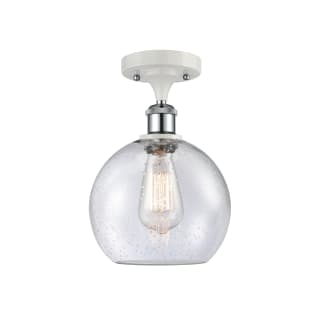 A thumbnail of the Innovations Lighting 516-1C-13-8 Athens Semi-Flush White and Polished Chrome / Seedy