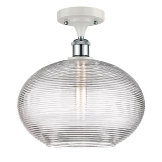 A thumbnail of the Innovations Lighting 516-1C-12-12 Ithaca Semi-Flush White Polished Chrome