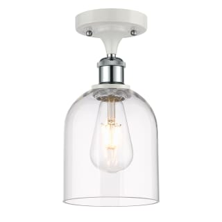 A thumbnail of the Innovations Lighting 516-1C-11-6 Bella Semi-Flush White Polished Chrome / Clear