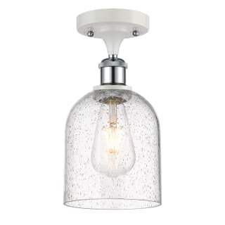 A thumbnail of the Innovations Lighting 516-1C-11-6 Bella Semi-Flush White Polished Chrome / Seedy