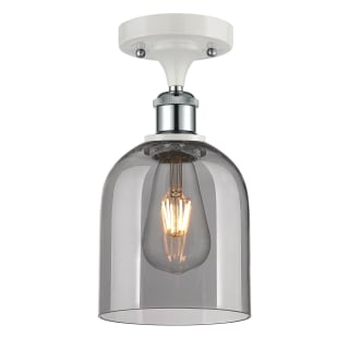 A thumbnail of the Innovations Lighting 516-1C-11-6 Bella Semi-Flush White Polished Chrome / Smoked