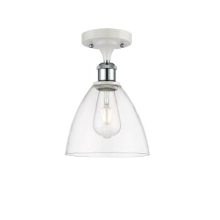 A thumbnail of the Innovations Lighting 516-1C-11-8 Bristol Semi-Flush White and Polished Chrome / Clear