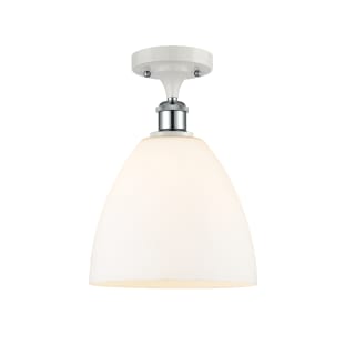 A thumbnail of the Innovations Lighting 516-1C-13-9 Bristol Semi-Flush White and Polished Chrome / Matte White