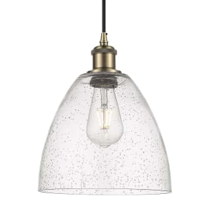 A thumbnail of the Innovations Lighting 516-1P-14-9 Bristol Pendant Antique Brass / Seedy