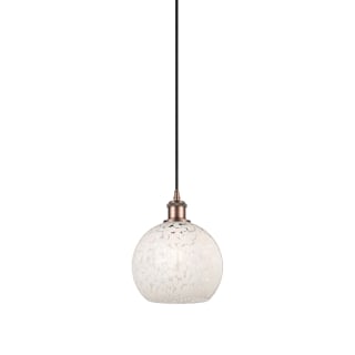 A thumbnail of the Innovations Lighting 516-1P-10-8 White Mouchette Pendant Antique Copper