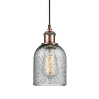 A thumbnail of the Innovations Lighting 516-1P-10-5 Caledonia Pendant Charcoal / Antique Copper