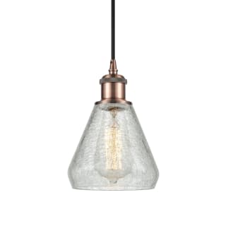 A thumbnail of the Innovations Lighting 516-1P-10-6 Conesus Pendant Clear Crackle / Antique Copper