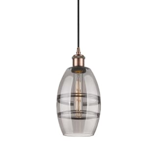 A thumbnail of the Innovations Lighting 516-1P-9-6 Vaz Pendant Antique Copper / Light Smoke