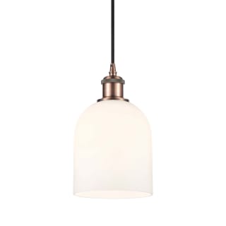 A thumbnail of the Innovations Lighting 516-1P-10-6 Bella Pendant Antique Copper / Glossy White