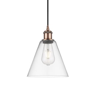 A thumbnail of the Innovations Lighting 516-1P-12-8 Berkshire Pendant Antique Copper / Clear