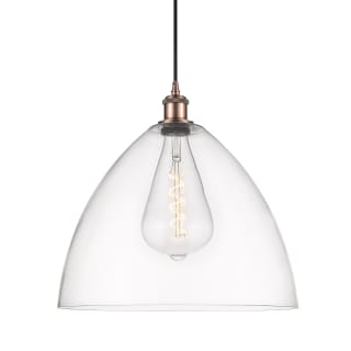 A thumbnail of the Innovations Lighting 516-1P-19-16 Bristol Pendant Antique Copper / Clear