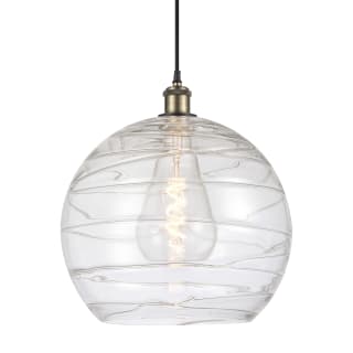 A thumbnail of the Innovations Lighting 516-1P-17-14 Athens Pendant Black Antique Brass / Clear Deco Swirl