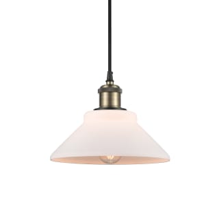 A thumbnail of the Innovations Lighting 516-1P-7-8 Orwell Pendant Matte White / Black Antique Brass